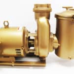 A gold pump with Martin 500 Series Parts on a white background.