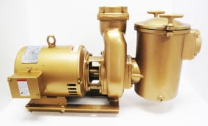 A gold pump with Martin 500 Series Parts on a white background.